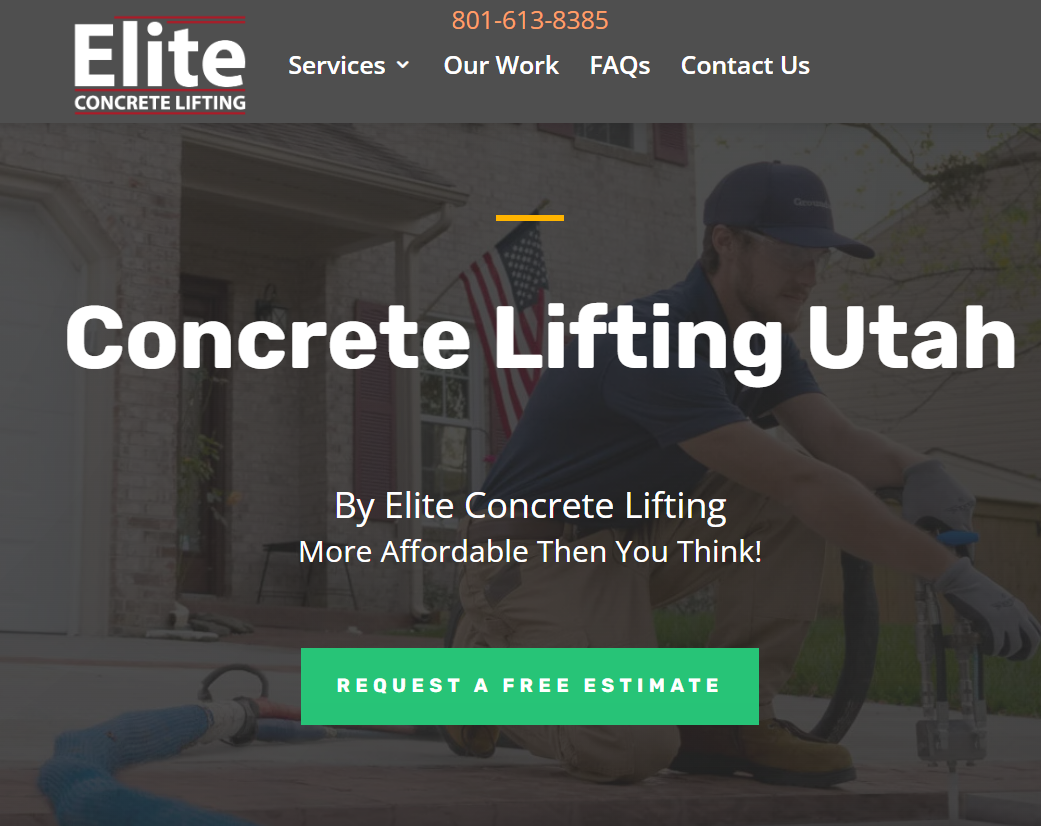 Elite Concrete Lifting Website