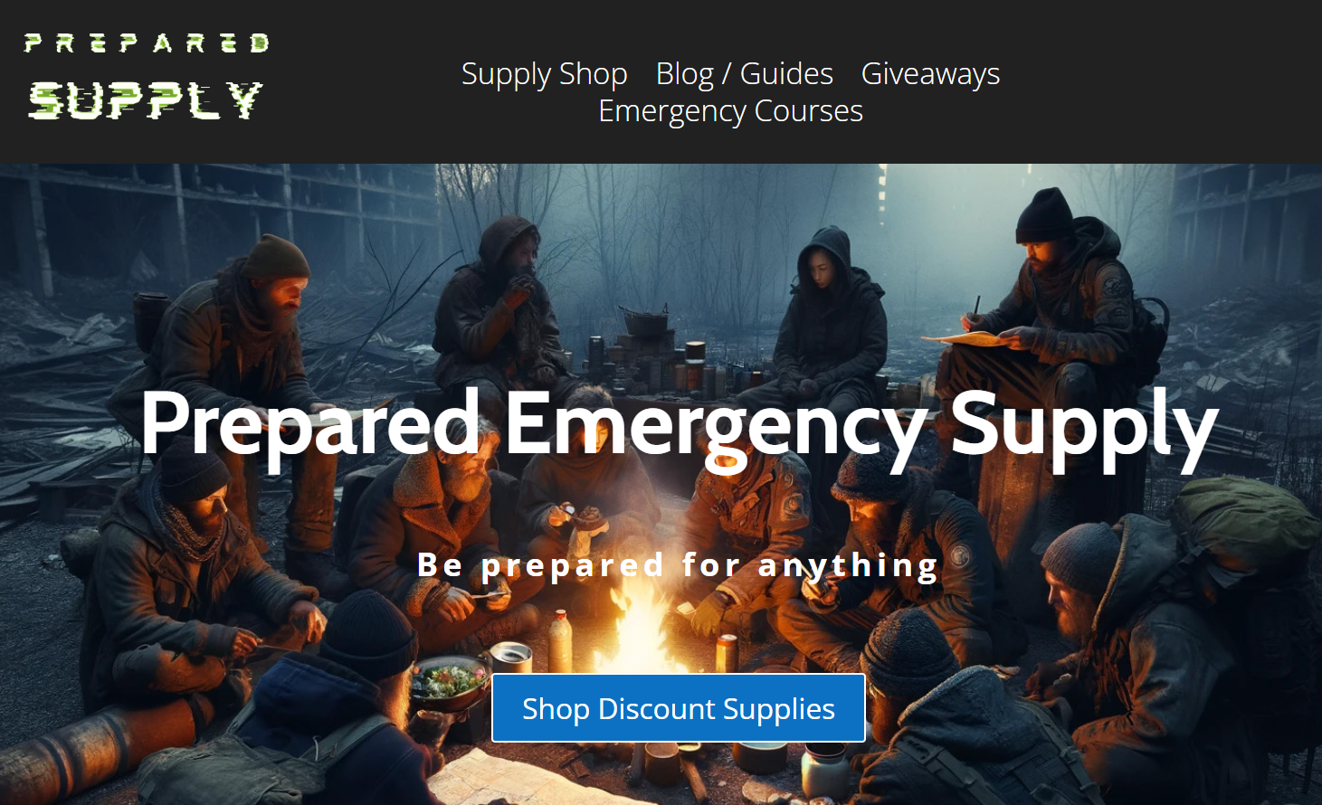 Prepared Emergency Supply Website